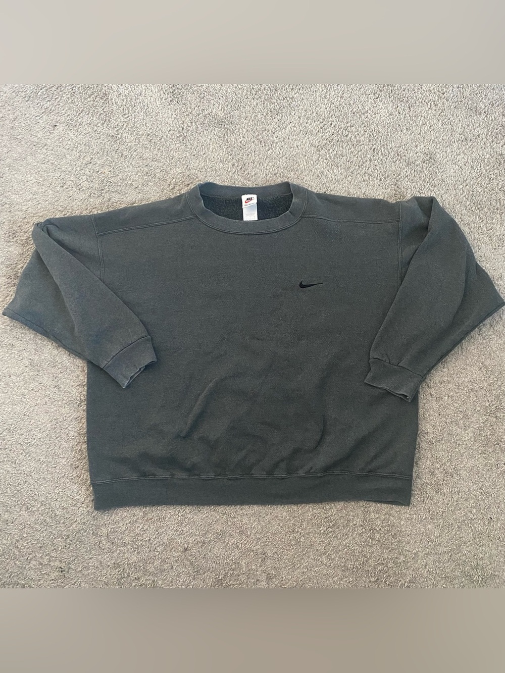 Vintage 90s Nike Side Swoosh Embroidered Crewneck XL